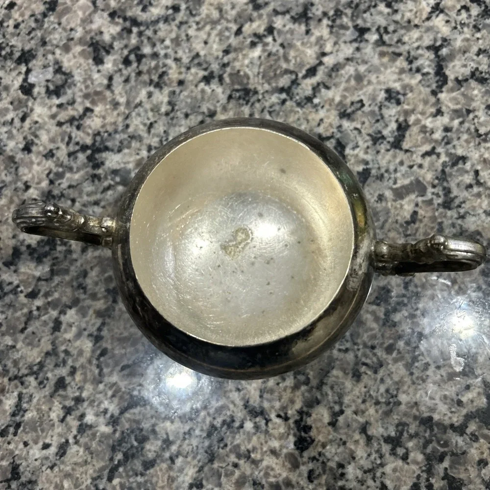 Vintage International Silver Company Silver plated Sugar Bowl Indonesia